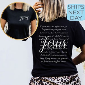 I Speak The Name Of Jesus Shirt, Jesus Shirt, Religious Shirt, Religious Gift, Christian Shirt, Jesus Sweatshirt, Bible Verse Shirt