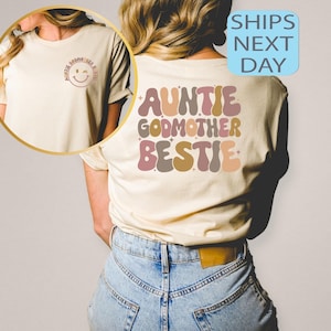 Auntie Godmother Bestie Shirt, Auntie Shirt, Godmama Sweater, Funny Godparent Sweatshirt, Aunt Gift, Godmother Gifts, Aunt God Mother Gift