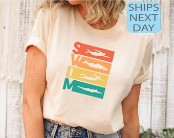 Retro Swimming Shirt, Best Swim Lover T-shirt, Swimmer Lover Gift, Love To Swim Tee, Retro Swim Party T-shirt, Swimmer Sweatshirt