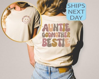 Auntie Godmother Bestie Shirt, Auntie Shirt, Godmama Sweater, Funny Godparent Sweatshirt, Aunt Gift, Godmother Gifts, Aunt God Mother Gift