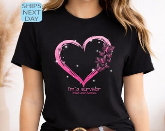 Cancer Warrior T-Shirt, I Am A Survivor Shirt, Breast Cancer Tee, Cancer Fighter Gift Shirt, Stronger Than Cancer, Motivational Gift T-Shirt