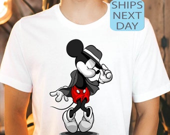 マイケル・ジャクソン Tシャツ Mサイズ Disney Mickey Dancing Shirt, Funny Mickey Michael Shirt, Funny Disney