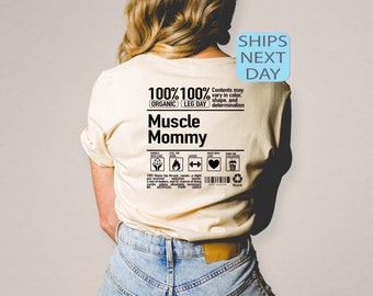 T-shirt de gymnastique pour maman musclée, t-shirt de gymnastique drôle pour l'entraînement, chemise de fille de gymnastique cadeaux de musculation, t-shirt de gymnastique, cadeau pour rat de gymnastique, sweat à capuche Muscle Mommy