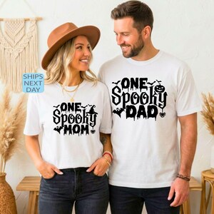 One Spooky Mom/Dad Halloween Shirt, Matching Family Tee