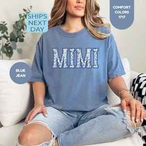 Comfort Colors® Mimi Shirt, Toile Floral Mimi Shirt, Mimi Tee, Cute Mimi Shirt, Gift for Mimi, Grandma Gift, Grandmother Shirt, Grandma Mimi