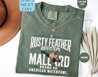 Comfort Colors Retro Mallard Duck Shirt, Hunting T-shirt, Hunting Lover Gift, Outdoor Tee