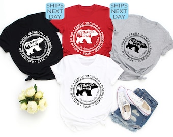 Gatlinburg Family Vacation 2026 Shirt, Mountains Crew Tee, Camping T-shirts
