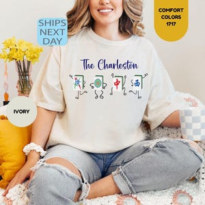 Comfort Colors® The Charleston Mahjong Shirt, The Charleston Sweatshirt, Mahjong Dance Shirt, Charleston Mahjong Crewneck, Domino T-shirt