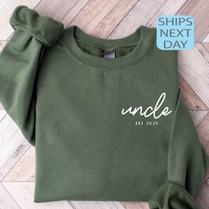 Personalize Uncle Sweatshirt, Unique Uncle Gift, Fathers Day Hoody, Fathers Day Gift, Custom Uncle Gift, New Uncle, Christmas Gift For Uncle
