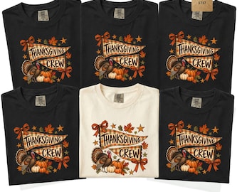 Comfort Colors® Thanksgiving Crew 2026 Shirt, Thanksgiving Family Matching Tee, Turkey Day T-Shirt