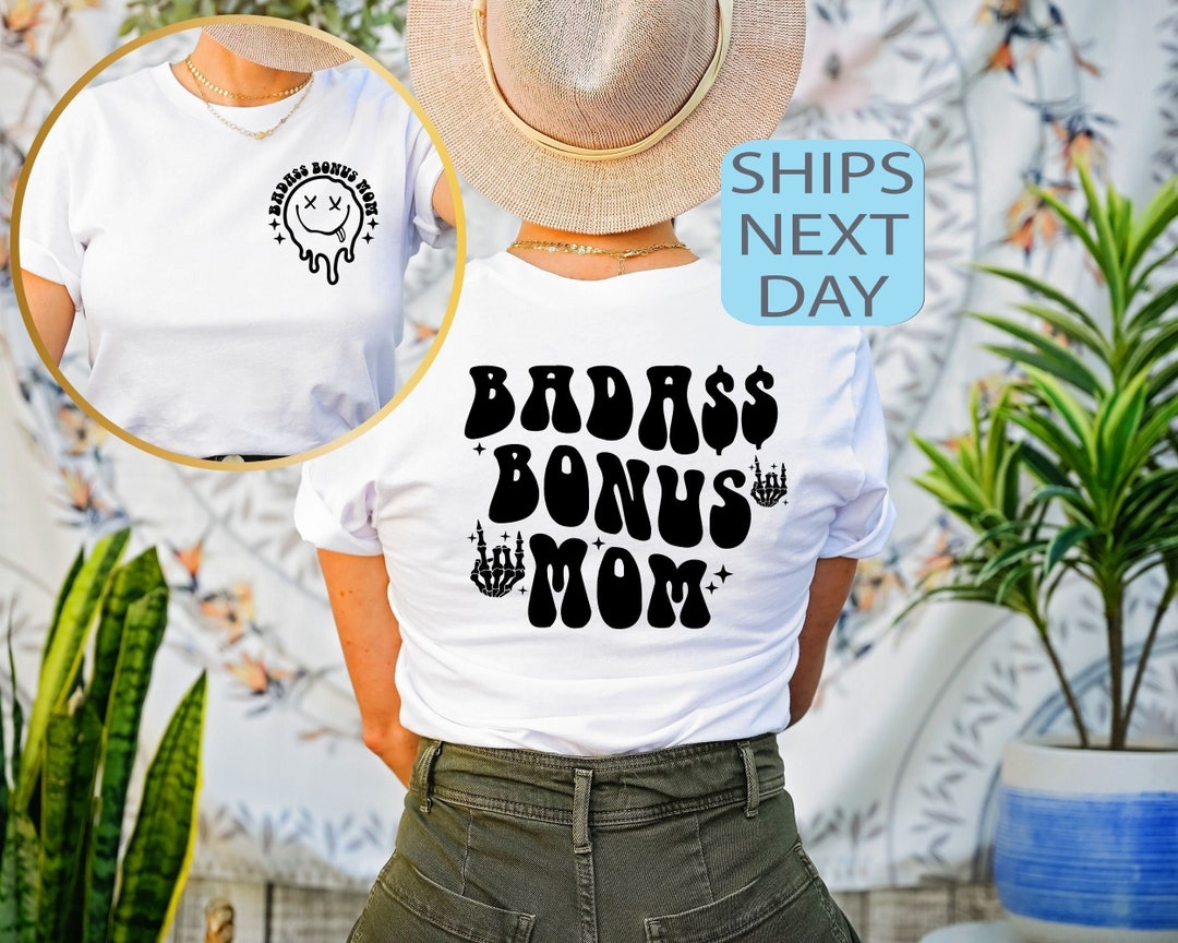Personalized Bonus Mom Pint Glass - Gift Idea For Mother's Day - Badass Bonus Mom You Didn't Give Me Life Life Gave Me You main image 0