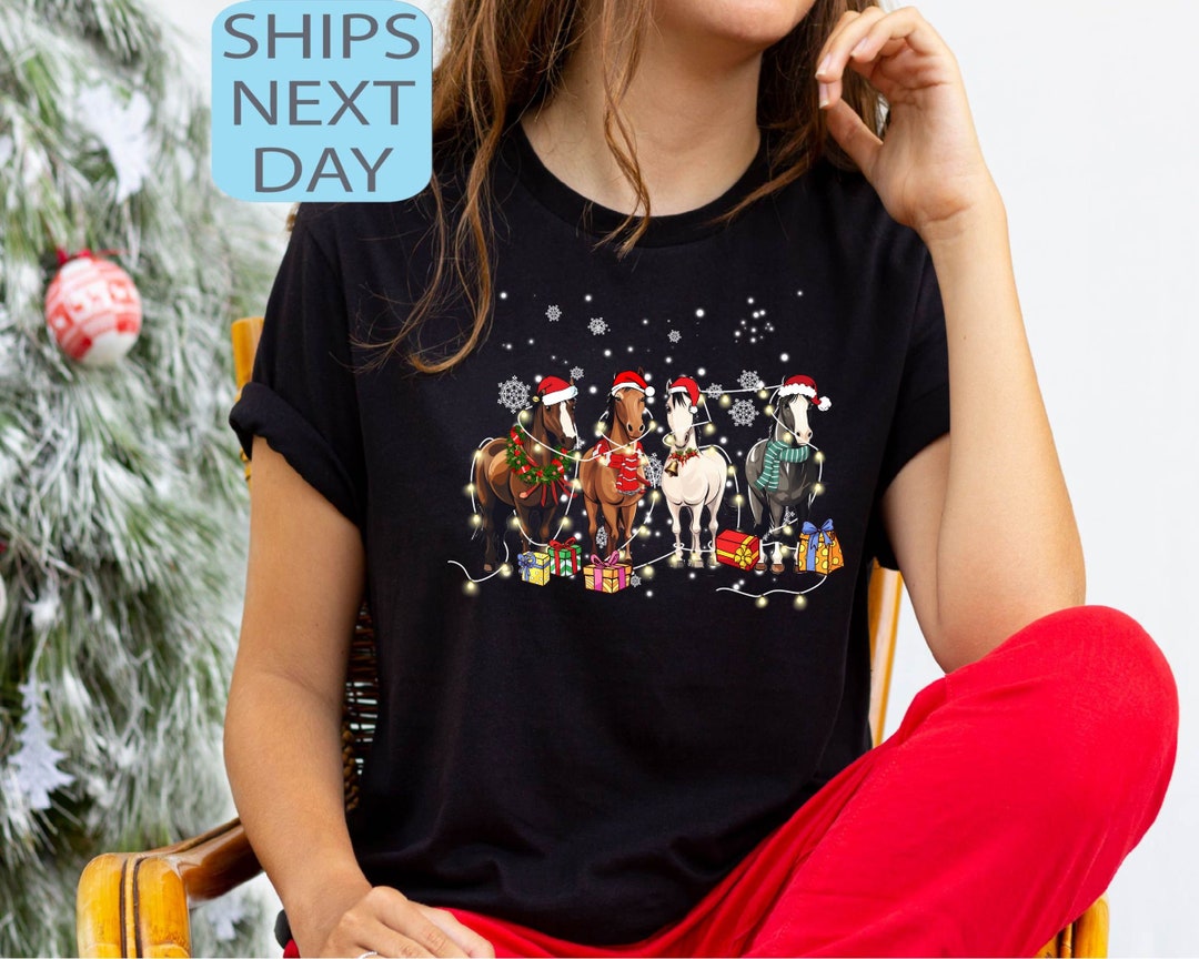 Crazy Horse Embroidered Christmas Sweater-Chest 44 main image 1