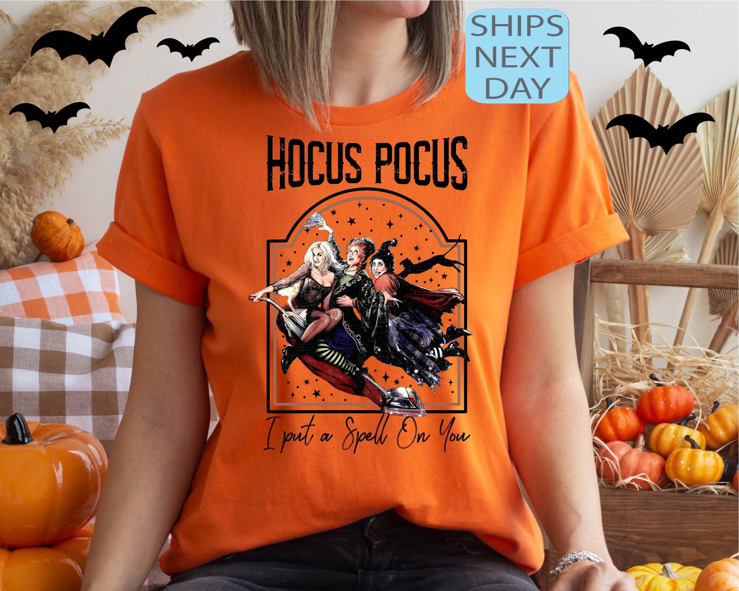 Funny Hocus Pocus Halloween T-Shirt - 'It’s Just A Bunch Of Hocus Pocus' - Size M