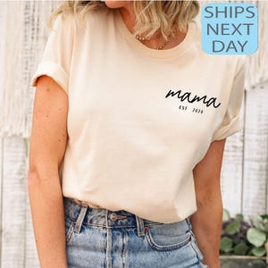 Custom Mama Est 2026 Shirt, Mama Tee, Presents for Mom, Christmas Gift