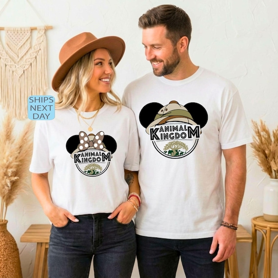Disney Animal Kingdom Shirt, Minnie Animal Kingdom Tee,  Disney Safari Couple  Shirt, Disney Family Vacation, Disney Trip Sweatshirt