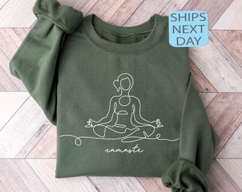 Yoga Sweatshirt Damen Spiritual Sweatshirt, Pilates Sweatshirt ,Yoga Kleidung, Motivational Hoodie Self Love Sweater, Mental Health Sweater