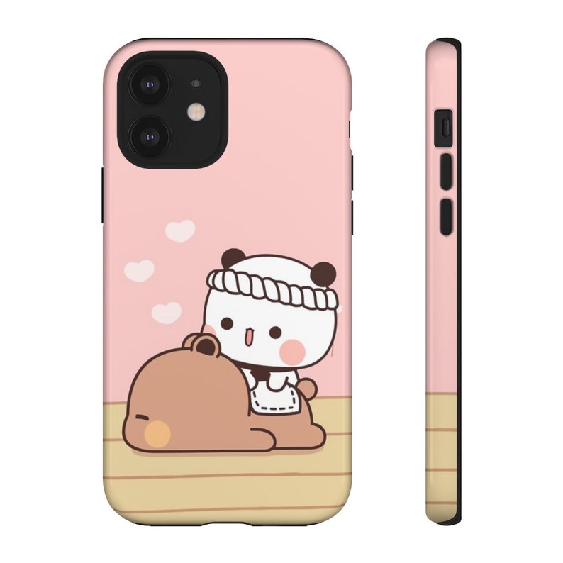 Bear Panda Bubu Dudu Cute Cartoon Couple Iphone Case - Etsy