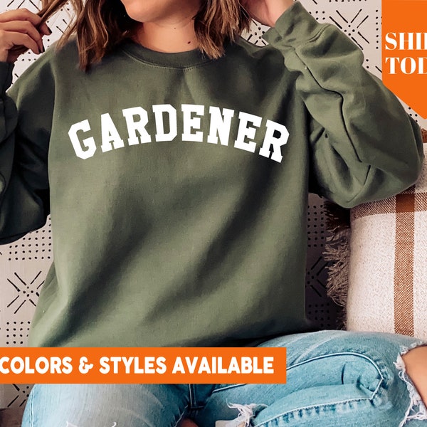 Women's Gardening Crew Sweatshirt, Sage