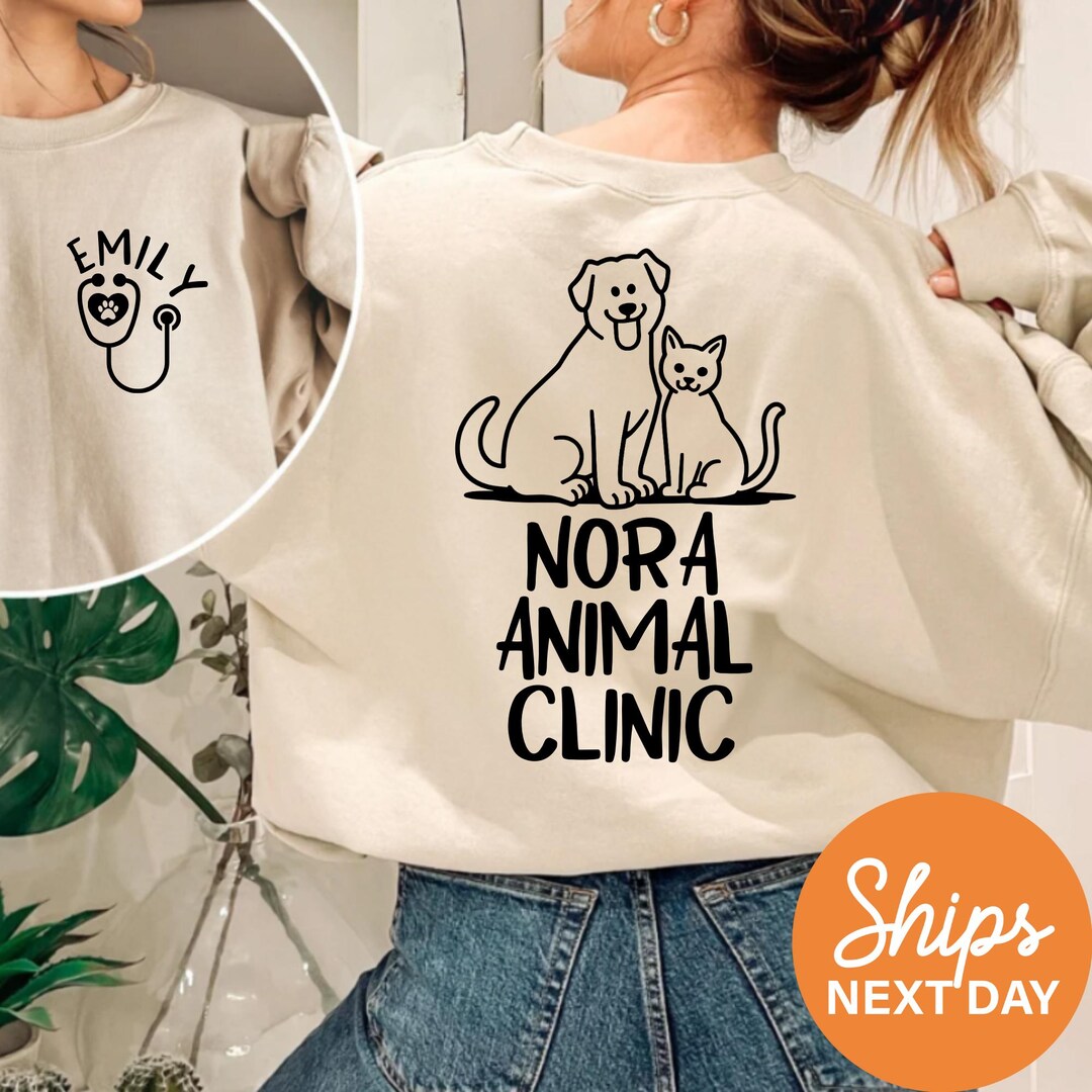 Veterianary Pattern Print Women Off Shoulder Sweatshirt