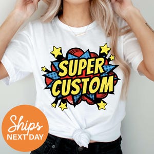 Personalized Superhero Shirt, Superhero Birthday Shirt, Custom Birthday Shirt, Superhero Dad Shirt, Custom Boy Shirt, Custom Girl Tee