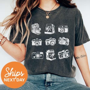 Vintage Camera Shirt for Photographer, Photography Shirt, Photography Lover Shirt, Photographer Shirt, Retro Camera Tshirt, Cute Hobby Shirt