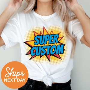 Personalized Superhero Shirt, Custom Boy Tee, Custom Girl Tee, Superhero Birthday Shirt, Birthday Name Shirt, Custom Superhero Shirt