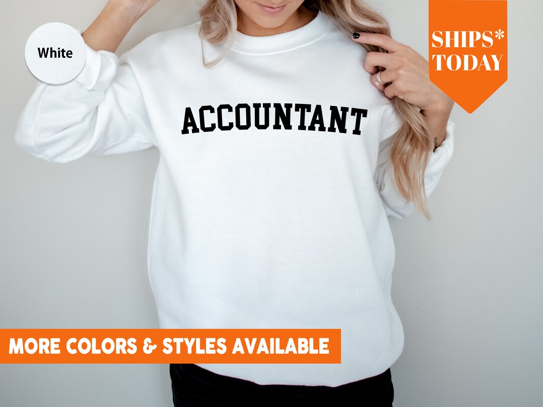Accountant Sweatshirt Accounting Graduate Crewneck Etsy