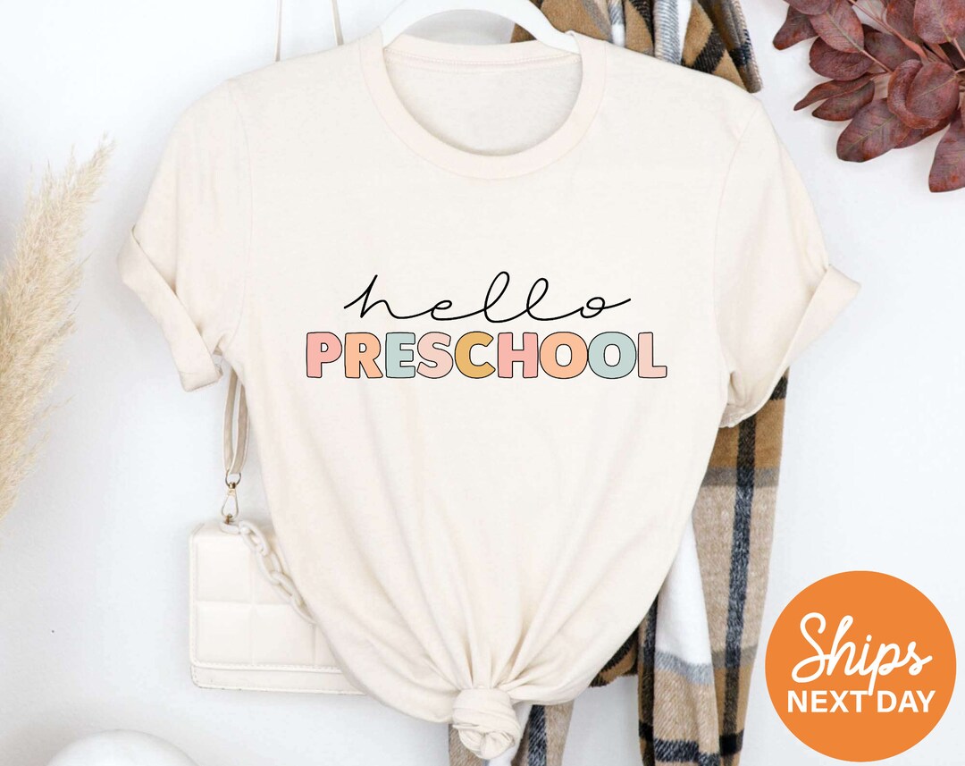 Hello Preschool Shirt Preschool Teacher Shirt Pre-k Tshirt - Etsy