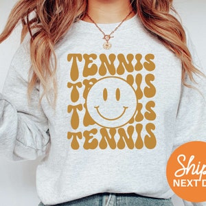 Tennis Sweatshirt | Game Day Hoodie | Sports Crewneck | Tennis Gifts for Women | Tennis Gifts for Men | Tennis Captain Gift - 90769