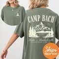 Vintage Camp Bachelorette Shirt, Custom Camping Bachelorette Shirts, Outdoor Mountain Bride Tee, Retro Lake Themed Bridal Party, Hiking Bach