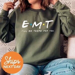 EMT Sweatshirt, EMT Sweater, Paramedic Pullover, EMT Nurse Gift, Emergency Medical Technician Crewneck, Emt Graduation, Ambulance Sweatshirt