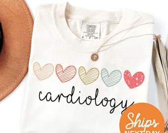 Valentine Cardiology Shirt, CVICU Nurse T-shirt, Cardiac Nurse Shirt, Cardiac Sonographer Tee, Cardiologist Gift, Valentine's Day Shirt
