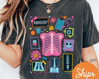 Comfort Colors® Xray Tech Shirt, Rad Tech Shirt, Radiology Gifts