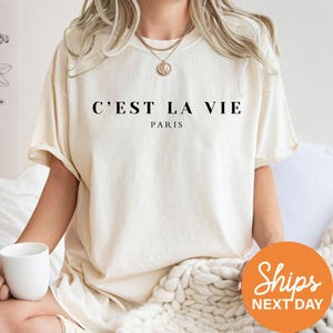 Camiseta C'est La Vie Paris, Regalo para amantes de París, Regalo parisino, Camiseta para chica parisina, Mudarse a París, Regalo francés, Regalo para ella, París Francia