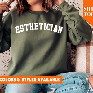 Esthetician Sweatshirt | Aesthetician Crewneck | Skincare Specialist Gift | Skin Therapist Gift | Esthetician Appreciation Gift Idea - 1215p