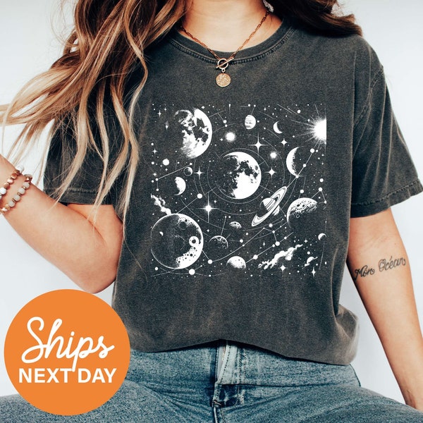 Solar System Shirt, Astronomy Shirt, Space Shirt, Science Teacher Shirt, Astronomer Gifts, Galaxy T-shirt, Moon Shirt, Milky Way Shirt