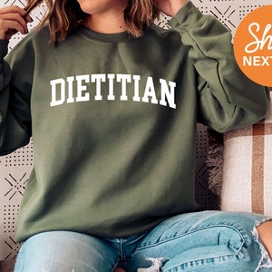 Dietitian Sweatshirt, Registered Dietitian Crewneck, Dietitian Gifts, Dietetics Hoodie, Dietitian Graduation Gift, New Dietitian Gift