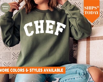 Chef Sweatshirt | Cooking Sweatshirt | Culinary Student Crewneck | Culinary School Grad Gift | Gift for Chef | Future Chef Gift Idea - 1196p