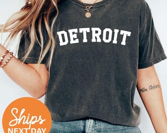 Detroit Shirt, Detroit Michigan Tshirt, Detroit City Shirt, Detroit Souvenir Tshirt, Detroit Souvenir Gift, Gifts from Detroit