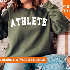 Athlete Sweatshirt | College Athlete Crewneck | School Athlete Sweatshirt | Student Athlete Crewneck | Professional Athlete Gift Idea -1189p