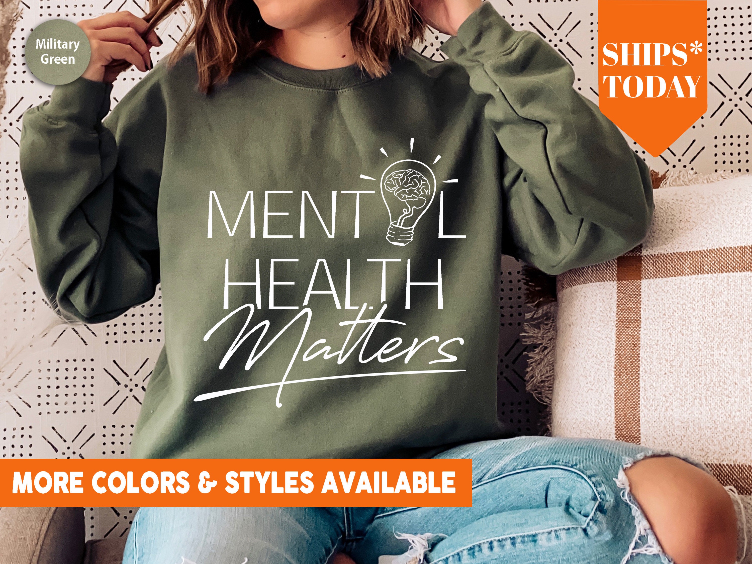 Mental Health Matters Sweatshirt Mental Health Crewneck - Etsy
