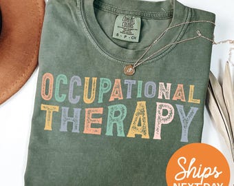 Retro Occupational Therapy Shirt, OT Shirt, Special Education Shirt, Therapist Shirt, Aesthetic Therapy Shirt, Trendy Unisex Shirt