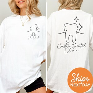 Dentist Custom Shirt, Dentist Personalized Shirt, Dental Tooth Shirt, Dental Assistant Shirt, Dental Office Shirts, Dental Hygienist Shirt