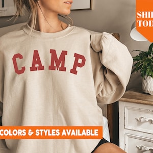 Camp Sweatshirt | Camping Trip Crewneck | Family Camping Sweatshirts | Summer Camp Gift | Gift for Camper | Camp Lover Gift Idea - 1768x