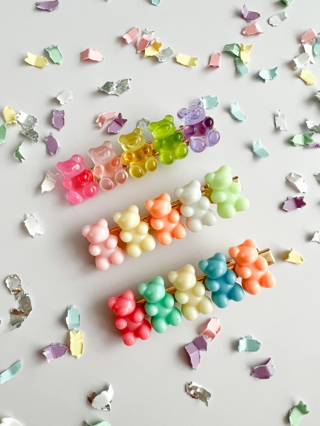 Gummy Bear Hair Clips Gummy Bear Trendy Hair Clips Gifts Etsy