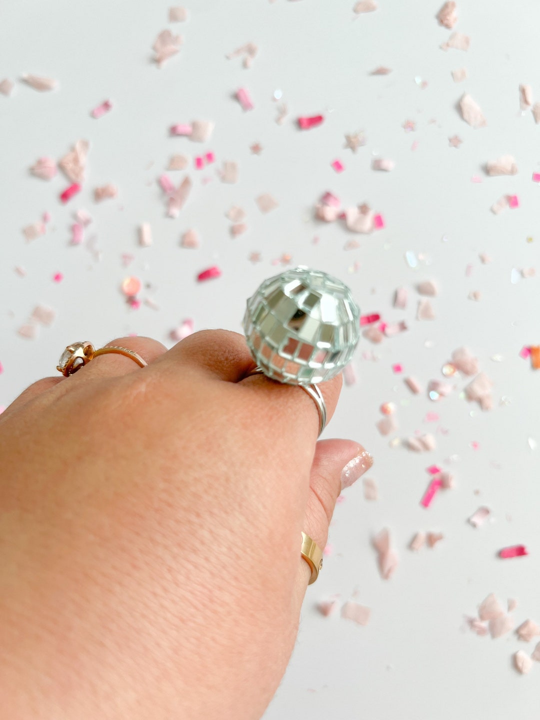 Disco Ball Ring Disco Ball Disco Ball Accessories Disco Etsy