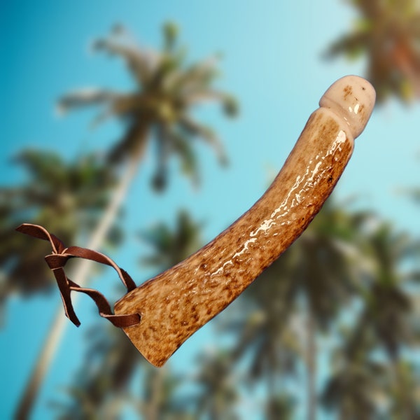 Tuesday - Hand-crafted antler dildo adult sex toy