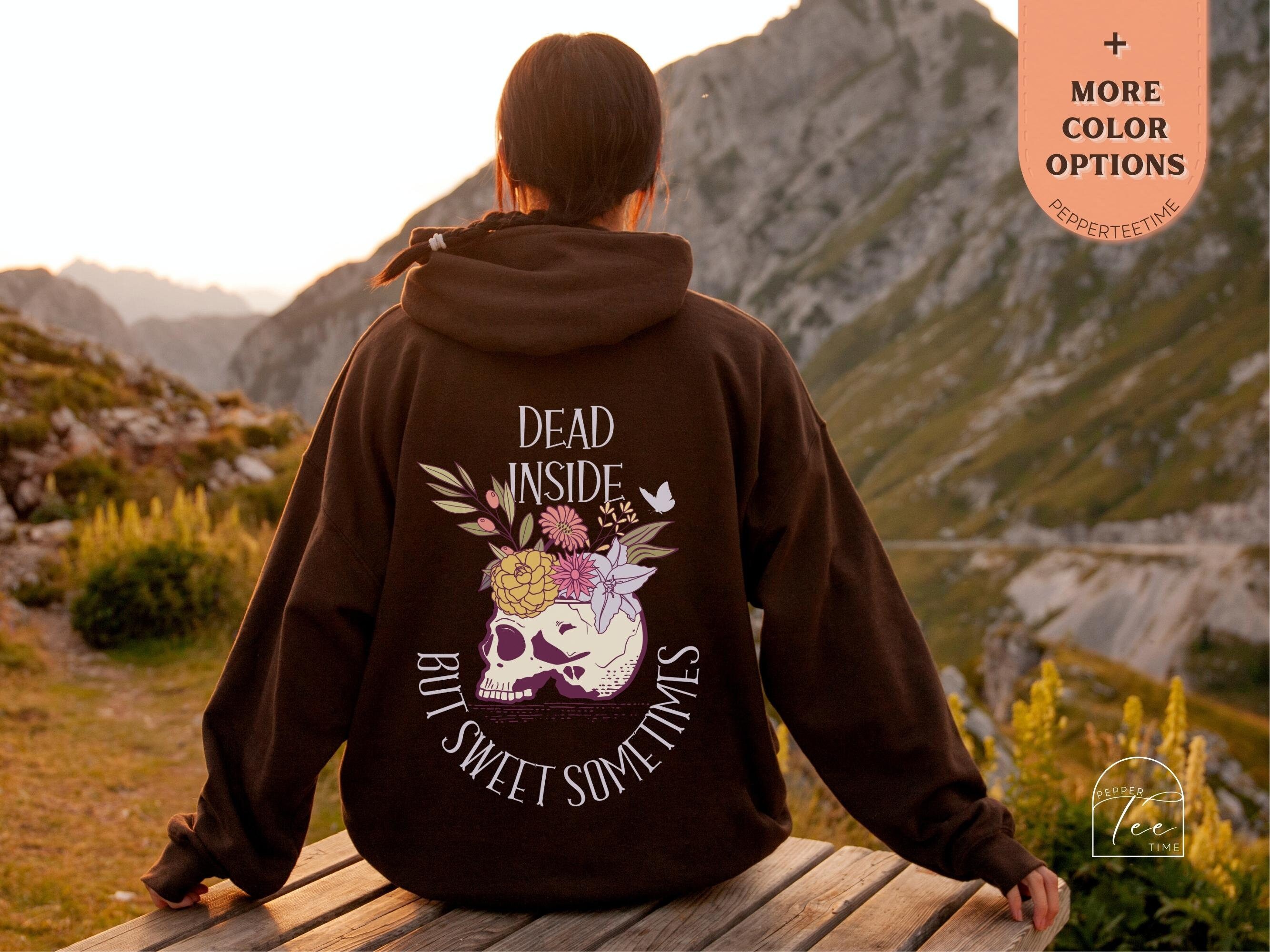 skeleton zip up hoodie brown
