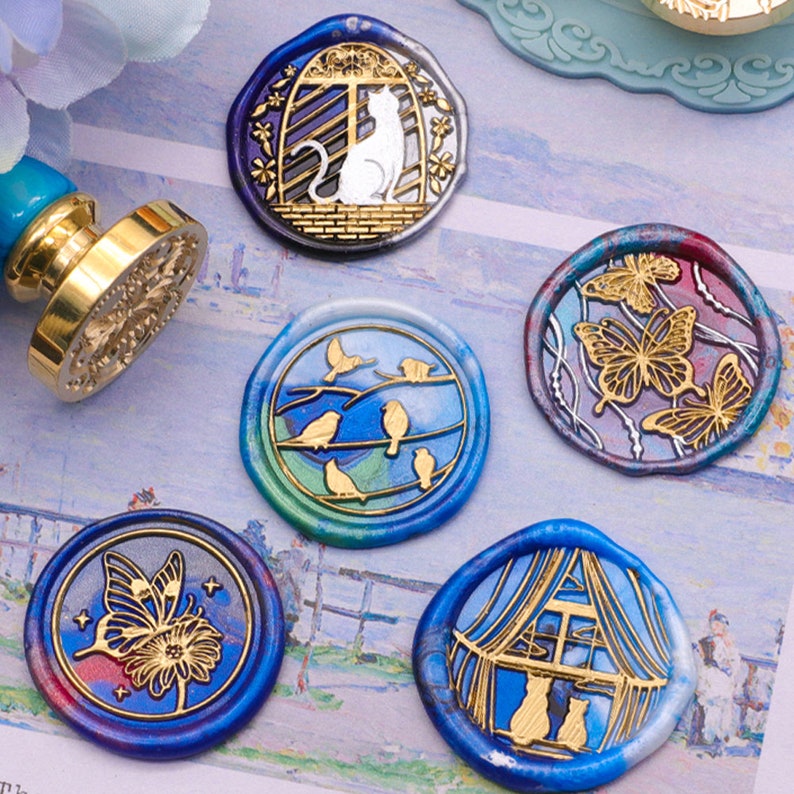 Wax Stamps Animal Series Stamps for Envelope Sealing Wedding Etsy