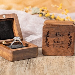 Custom proposal ring box clearance
